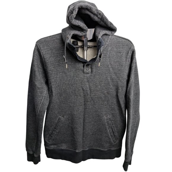 Nike Men's Hoodie Pullover Knit Sweater, Gray, Large, 100% Cotton, 1/4 Button - Picture 1 of 14